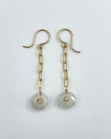 Dana Kellin Pearl and Quartz Drop Earrings