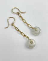 Dana Kellin Pearl and Quartz Drop Earrings
