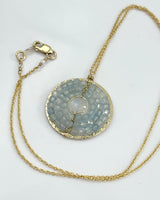 Dana Kellin Rainbow Moonstone and Aquamarine Necklace