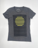 Rising Sun Bright Spot T-Shirt, Heather Black