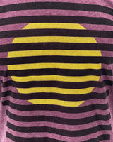Mens Rising Sun Bright Spot T-Shirt, Plum