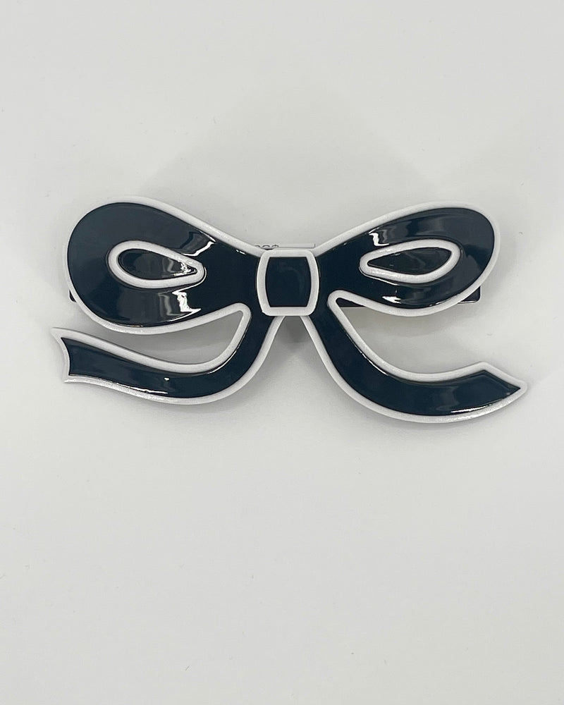 Handmade Acetate Bow French Barrette Clip