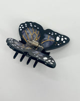 Hand Painted Mini Monarch Hair Clip