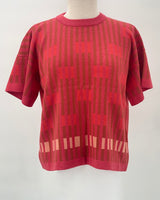 Bauhaus Short Sleeve Sweater Tee, Aurora