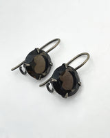 Classic Faceted Stone Drop Earrings