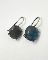 Classic Faceted Stone Drop Earrings