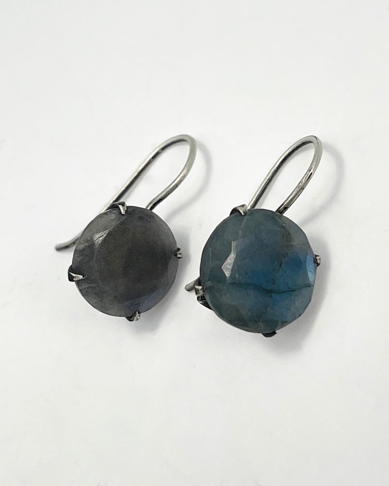 Classic Faceted Stone Drop Earrings
