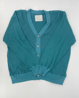 Unisex Waffle Rib Cotton Cardigan