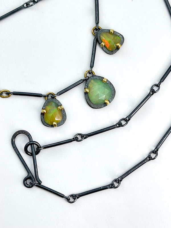 Heather Guidero Triple Carved Opal Necklace