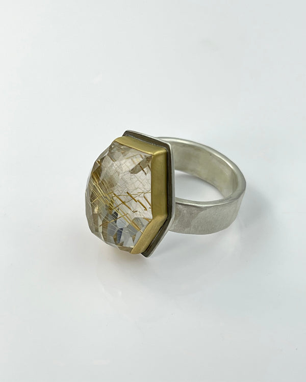 Ananda Khalsa Rutilated Quartz Ring