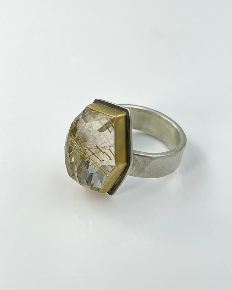 Ananda Khalsa Rutilated Quartz Ring