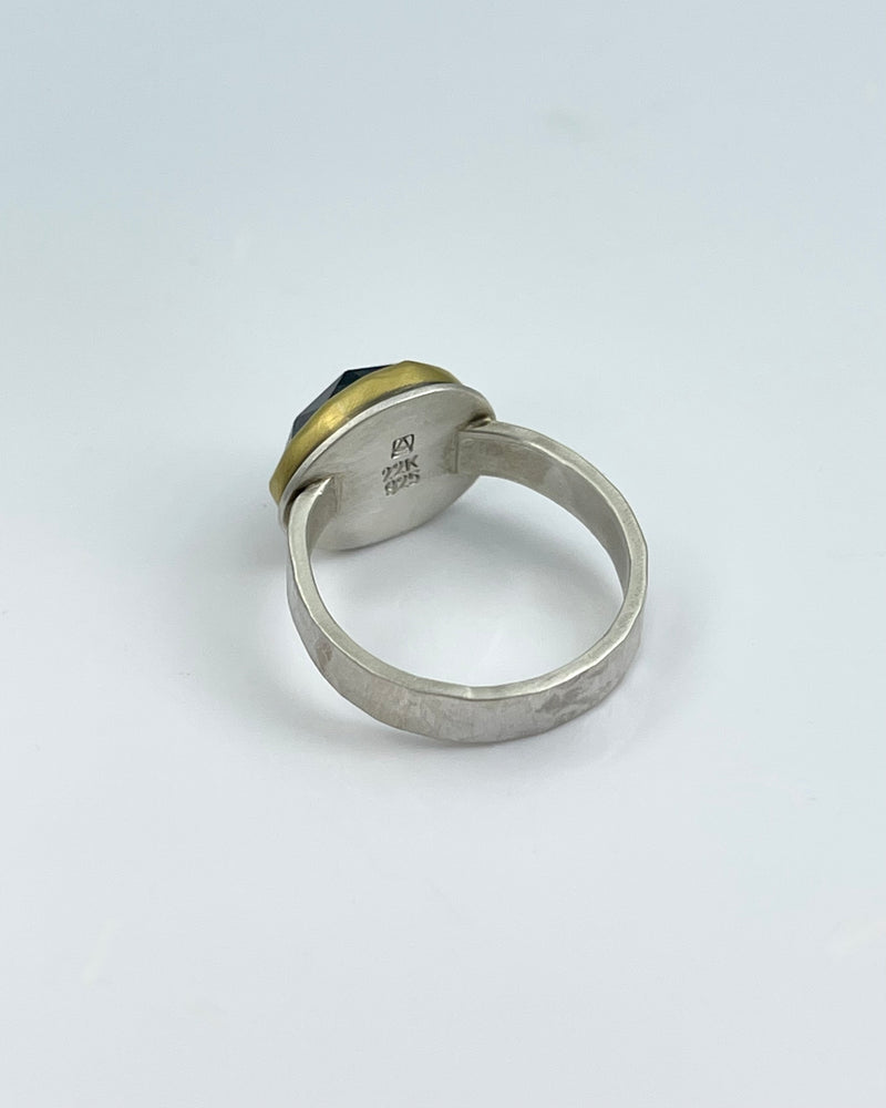 Ananda Khalsa London Blue Topaz Ring
