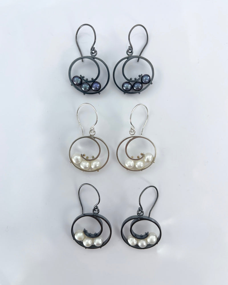 Ashka Dymel Spiral Earrings