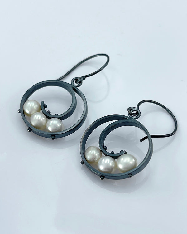 Ashka Dymel Spiral Earrings