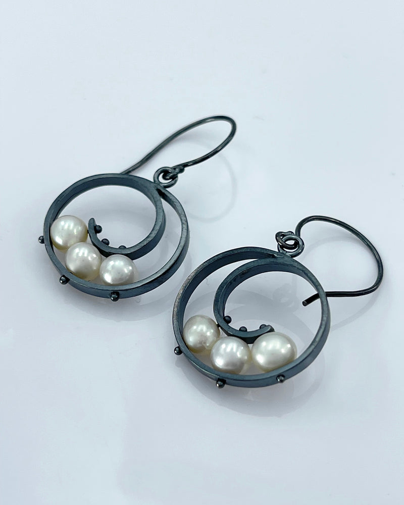 Ashka Dymel Spiral Earrings