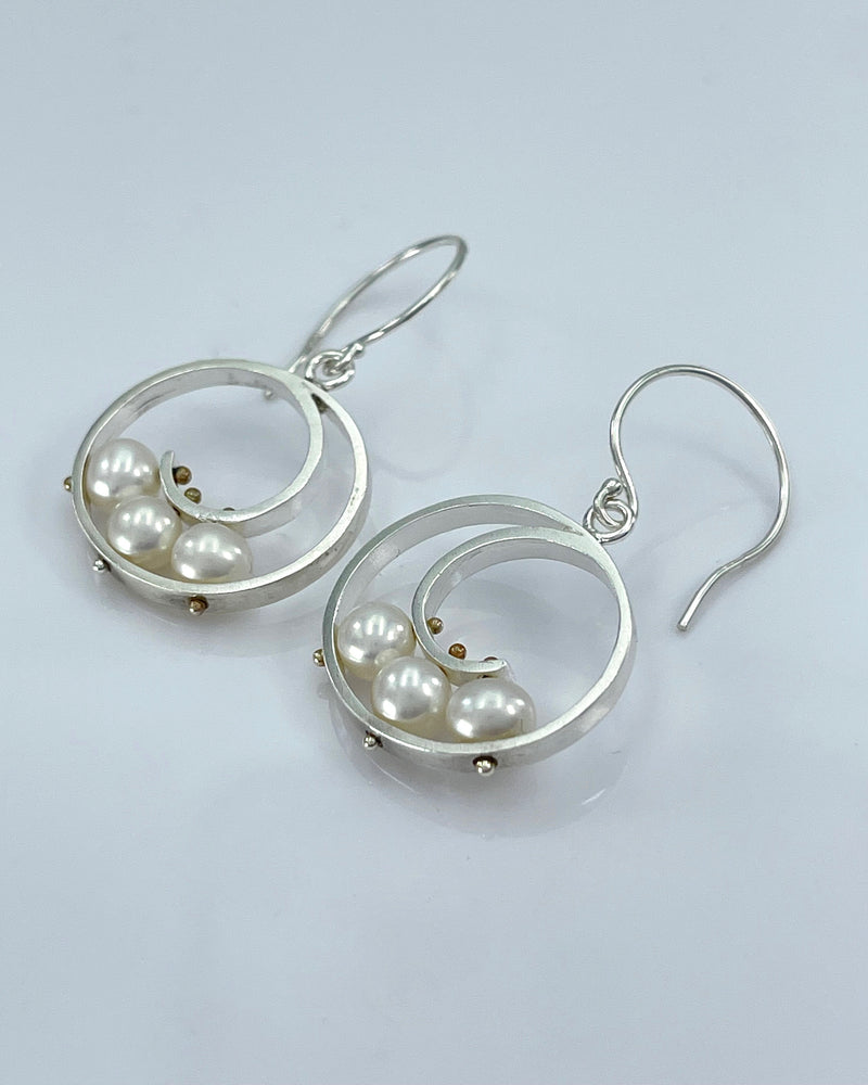 Ashka Dymel Spiral Earrings