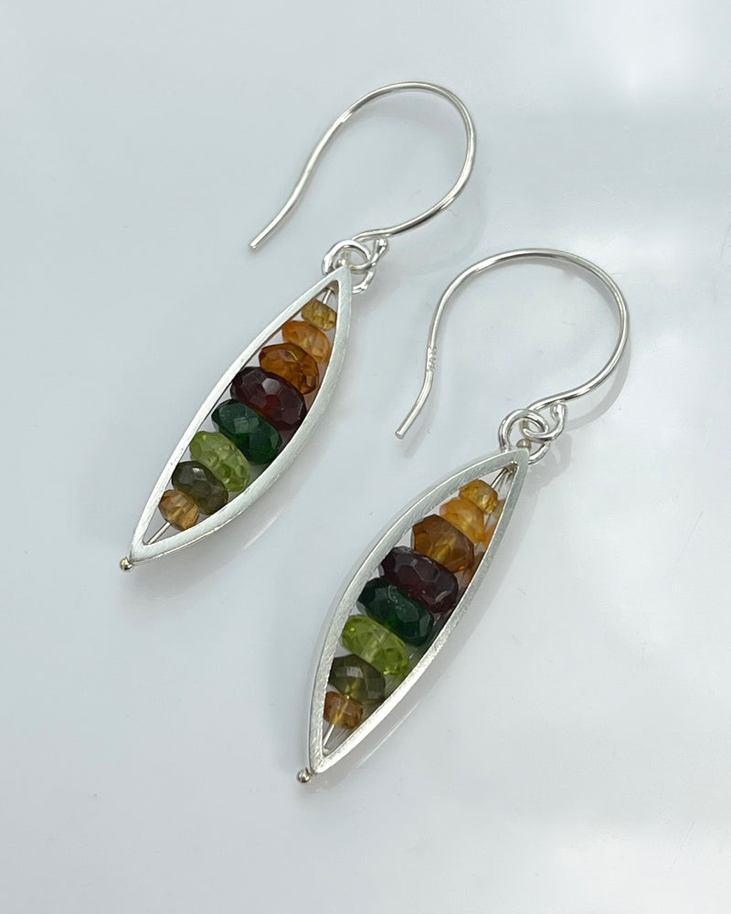 Ashka Dymel Leaf Earrings
