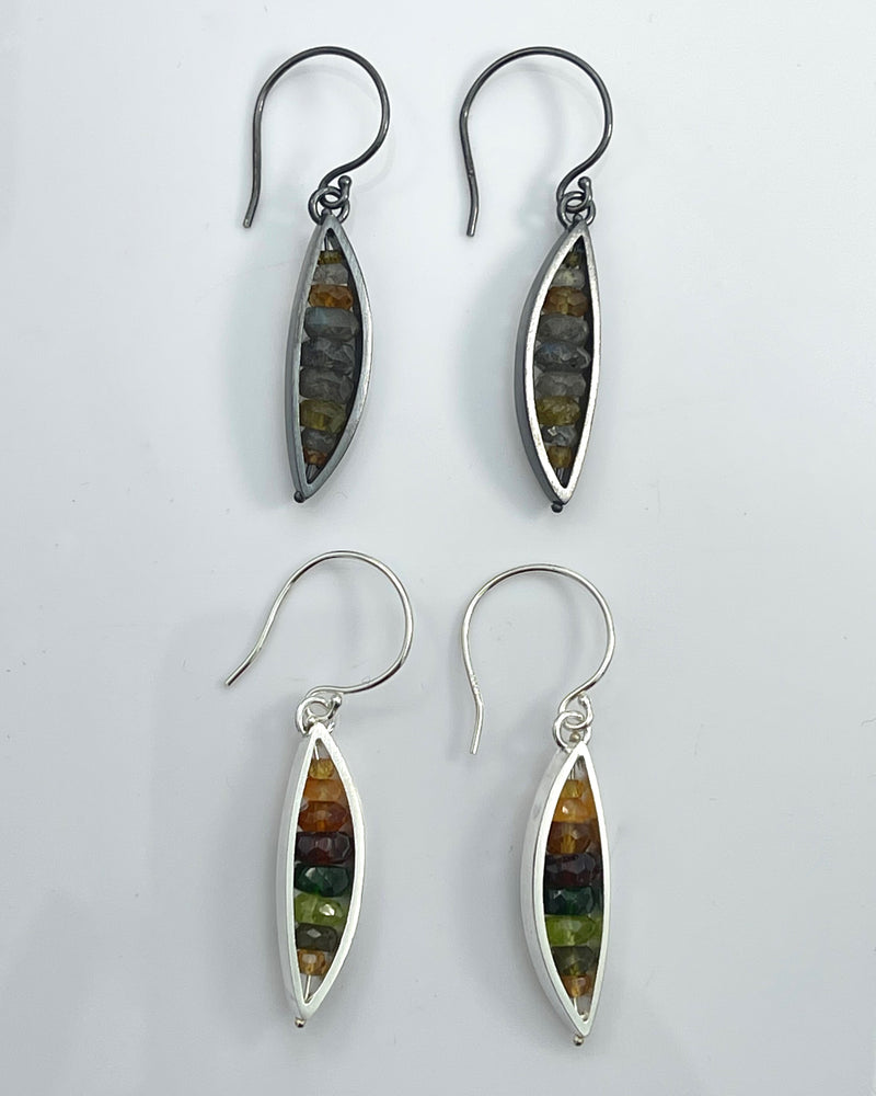 Ashka Dymel Leaf Earrings