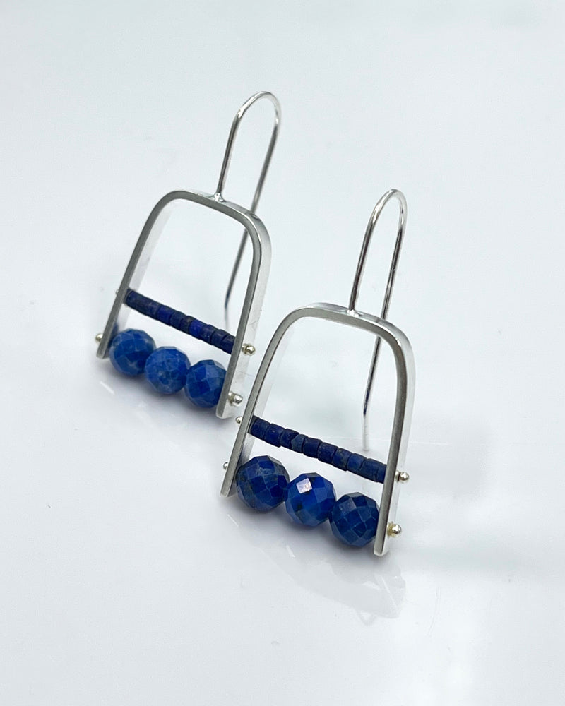 Ashka Dymel Squared Arc Earrings