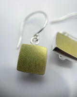 Ashka Dymel Bi-metal Square Earrings