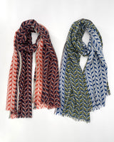 Chevron Leaf Scarves