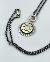 Jane Diaz Sun Disc Necklace