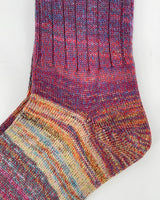 Cosmic Space Dye Varsity Crew Socks