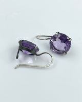 Classic Faceted Stone Drop Earrings