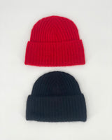Cashmere Ribbed Beanie