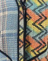 The Kaira Cropped Patchwork Jacket, Sunset