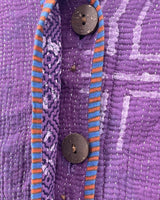 The Kaira Cropped Indigo Jacket, Purple
