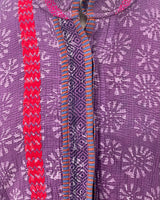The Kaira Cropped Indigo Jacket, Purple