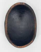 Black Ebonized Oak Oval Bowls