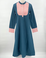 Nightshirt with Yoke, Legion Blue