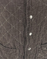 Quilted Cardigan Jacket, Espresso
