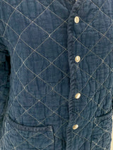 Quilted Cardigan Jacket, Navy