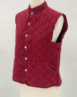 Quilted Snap Vest, Paprika