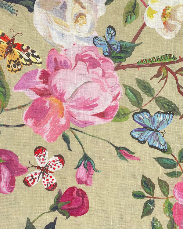 Roses Linen Tablecloth