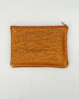 Crinkle Sunset Leather Pouches