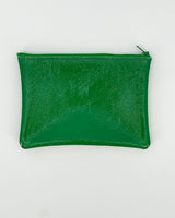 Candy Patent Emerald Leather Pouches