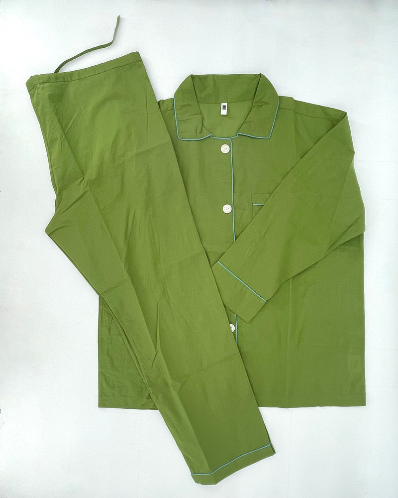 Oversize Pajama Set, Spring Onion