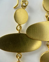 Jane Diaz Small Disc & Ellipse Drop Earrings