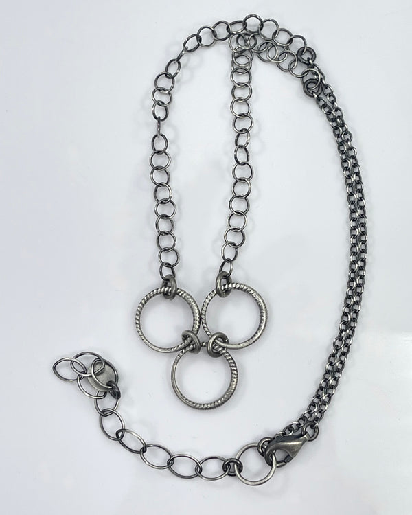 Lorelei Hamm 3 Rings Necklace