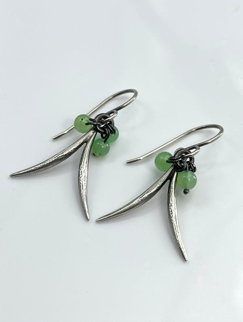 Lorelei Hamm Small Silver Earrings on Wires