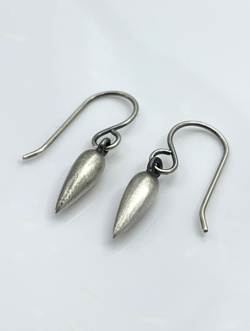 Lorelei Hamm Small Silver Earrings on Wires
