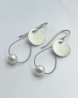 Lorelei Hamm Small Silver Earrings on Wires
