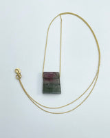 Margaret Solow Stone & Gold Chain Necklaces