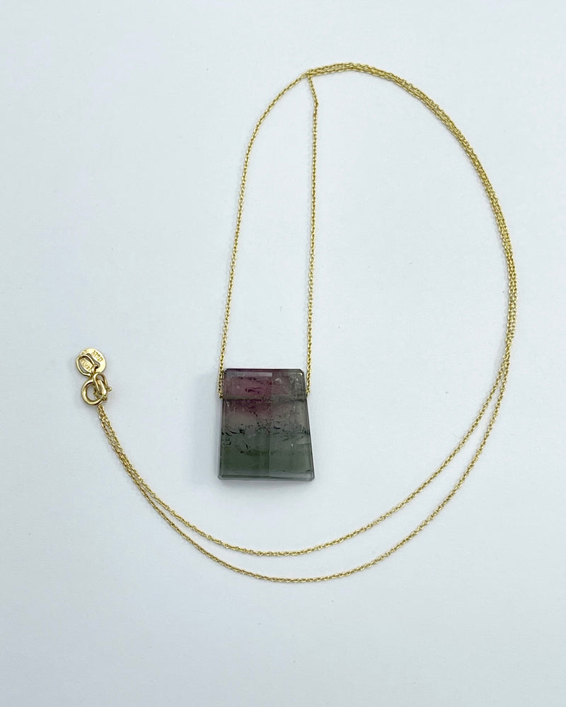 Margaret Solow Stone & Gold Chain Necklaces