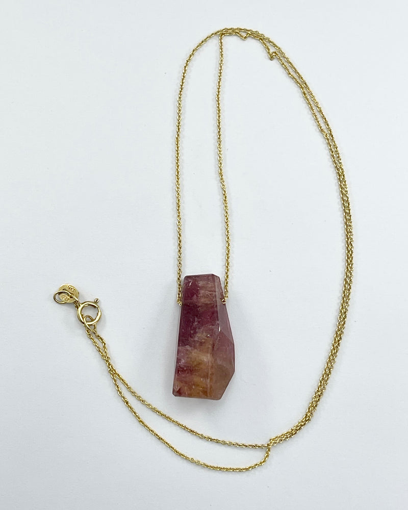 Margaret Solow Stone & Gold Chain Necklaces