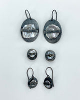 Heather Guidero Carved Ellipse Band Earrings